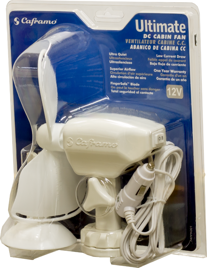 Ultimate 12V Marine and RV Fan, White │ SEEKR by Caframo - Caframo